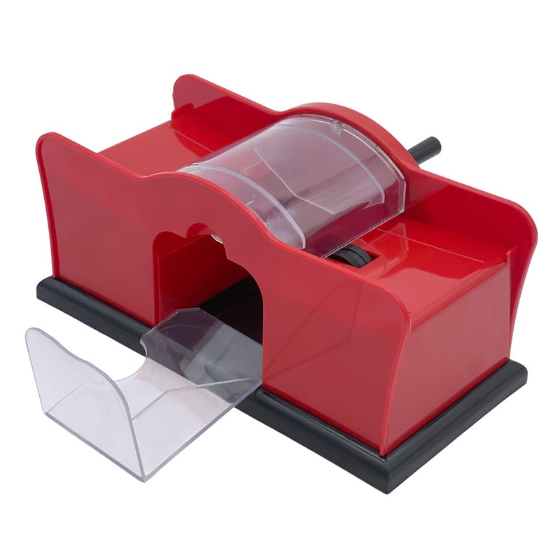 CHH Hand Cranked Card Shuffler â€“ Manual Card Shuffler for Standard or Bridge-Sized Playing Cards â€“ Quiet and Easy to Use - Designed for 2 Decks - Image 1